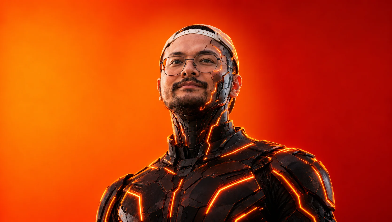 Aaron Sarmiento cyborg portrait